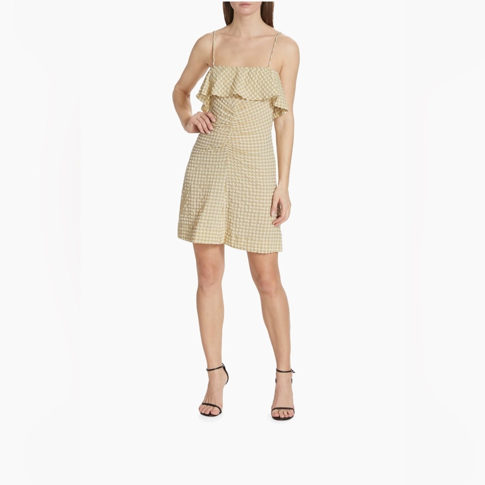 Ganni NWT Seersucker Mini Dress